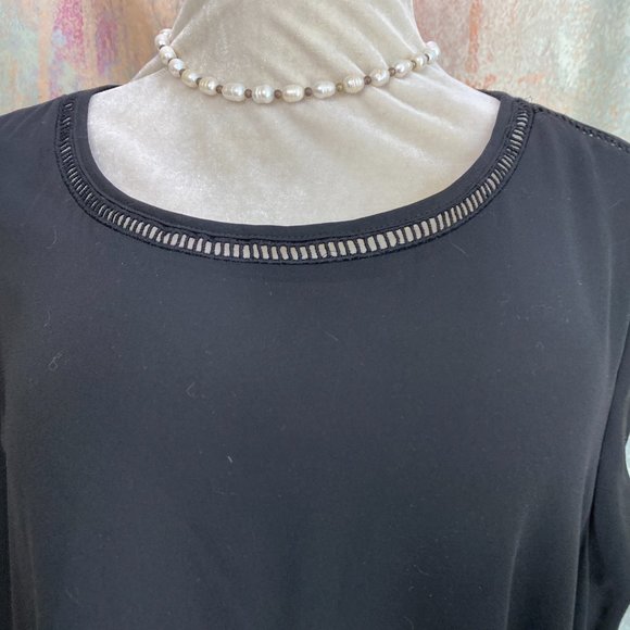 NWT📌DR2 Timeless Soft Flowing - Light Transparent Cap Sleeves Top - Picture 3 of 13